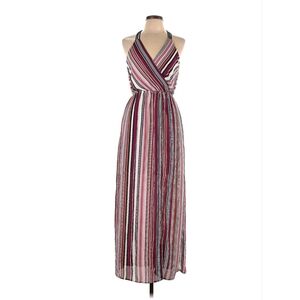 Multicolor long stripe dress size large women